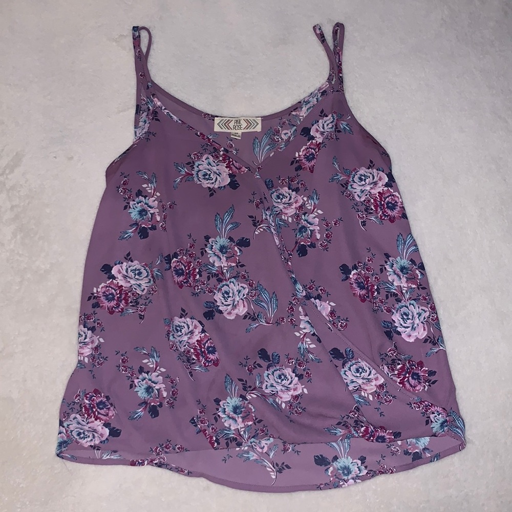 Purple Foral Top